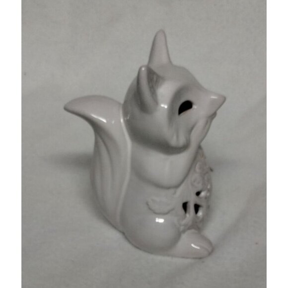 Ceramic Cat Candle Holder, Decorative Cutout Accent, Home Decor, Gray - Picture 2 of 11